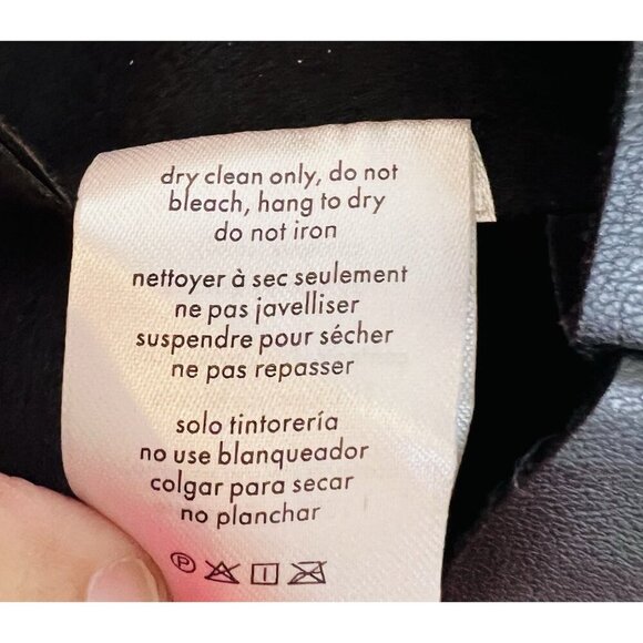 WeWoreWhat Muscle Tank Vegan Leather Black Mini Dress Large Black Fit And Flare - Picture 8 of 10